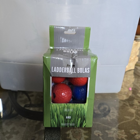 Franklin Replacement Ladderball Bolas Beach & Backyard Balls 3 red 3 blue, NIB - Picture 1 of 4